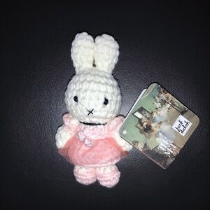 MIFFY - Crocheted Mini Plushie in a Edgar Degas Ballerina Dress Keychain - NWT